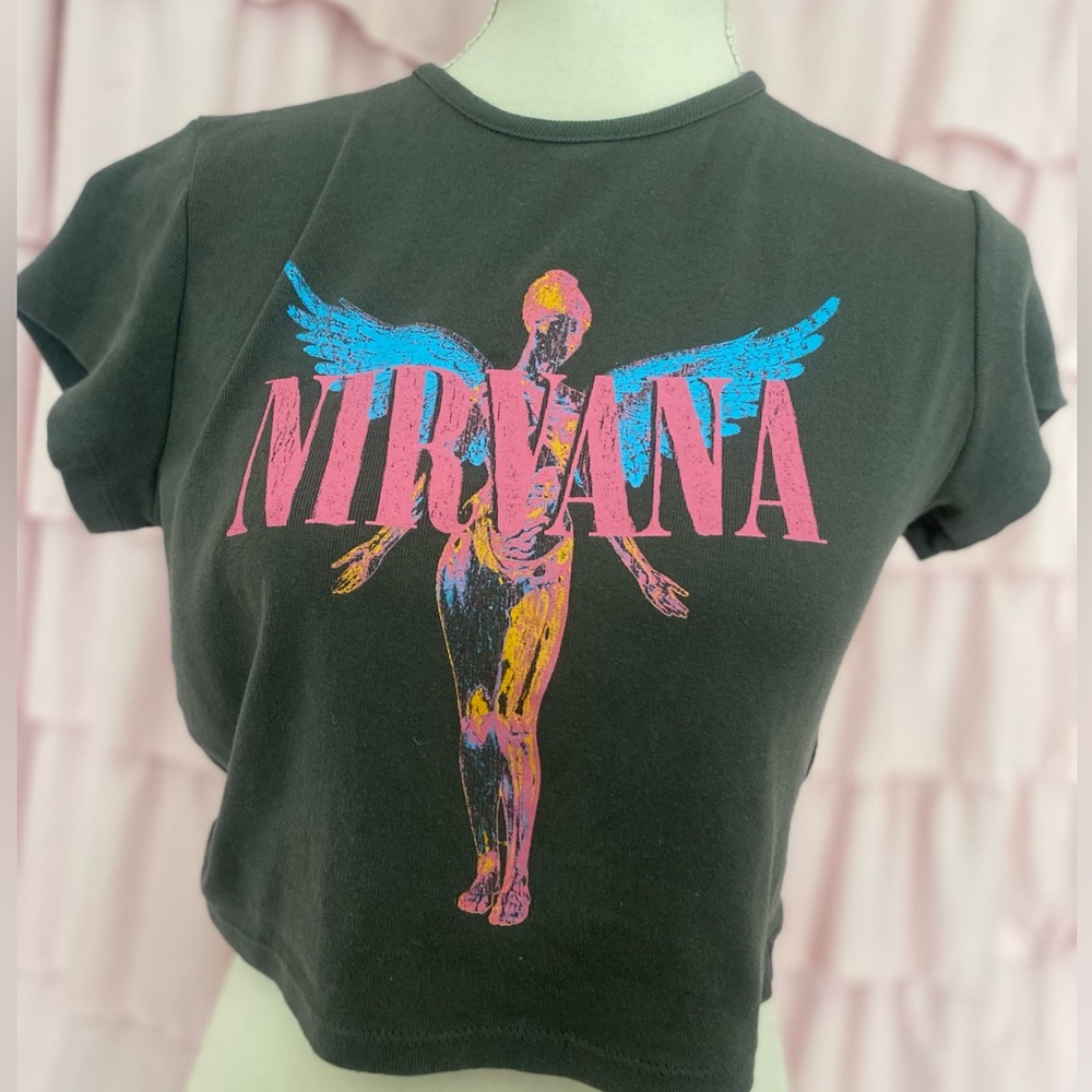 Nirvana cropped tee